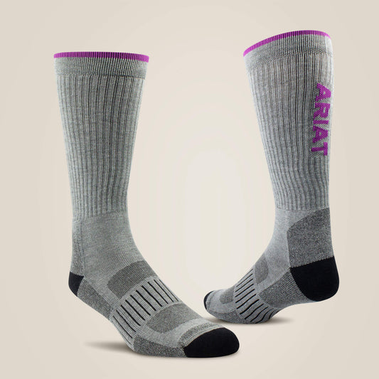 Women High Performance Crew Tek Work Sock 2 Pair Pack | Ariat on sale