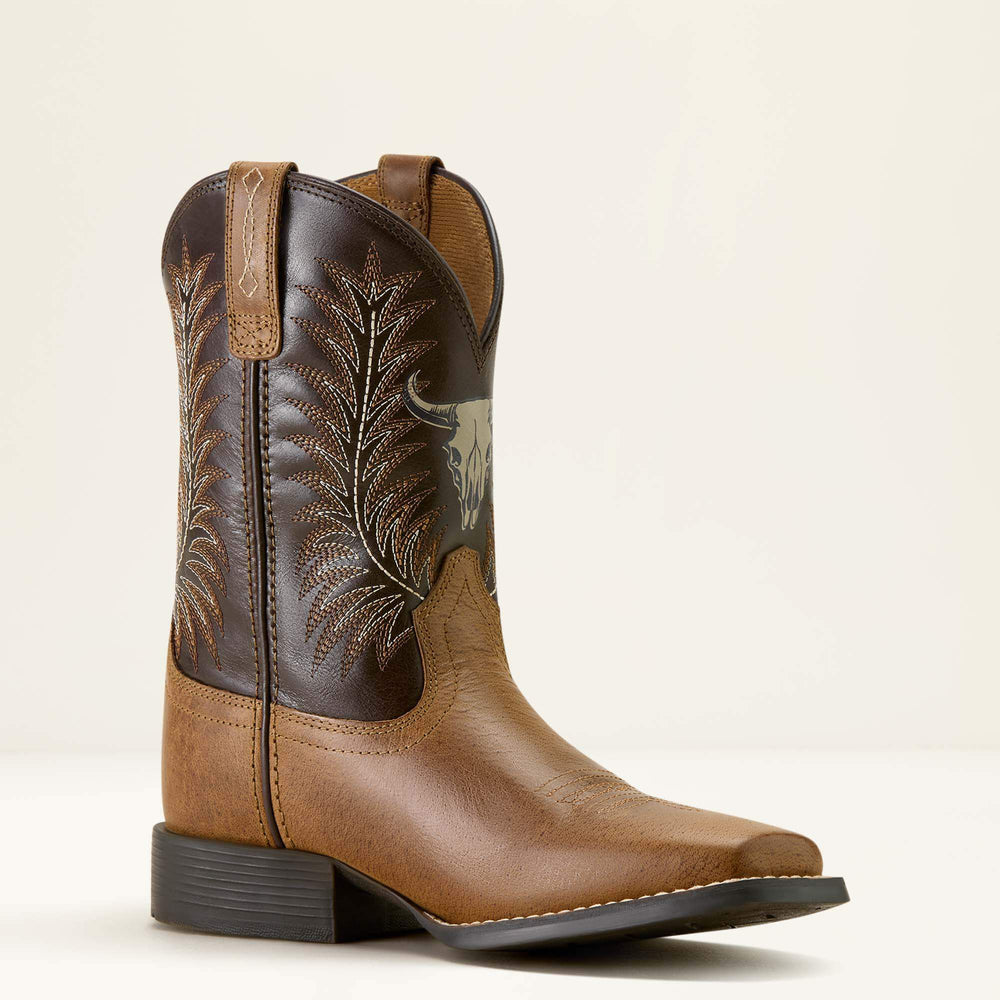 Kids Stampede Wide Square Toe Western Boot | Ariat Online