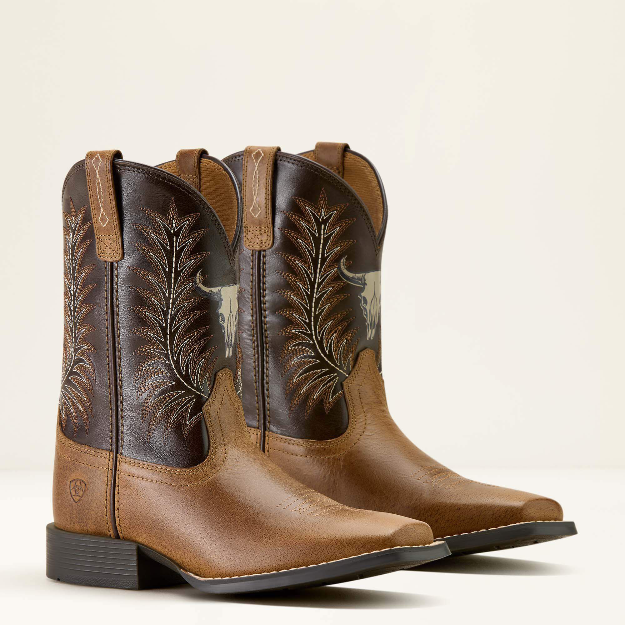 Kids Stampede Wide Square Toe Western Boot | Ariat Online