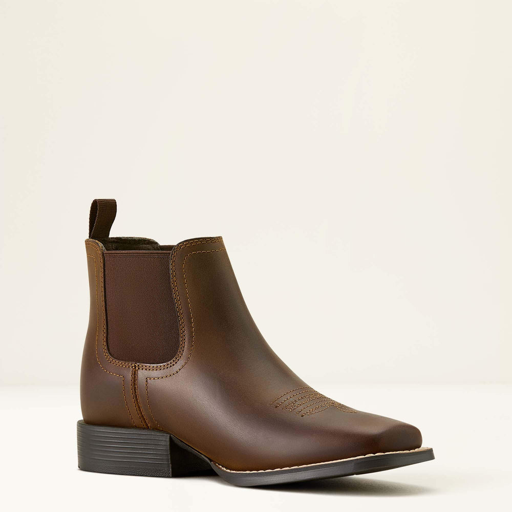 Kids Booker Chelsea Wide Square Toe Western Boot | Ariat on sale