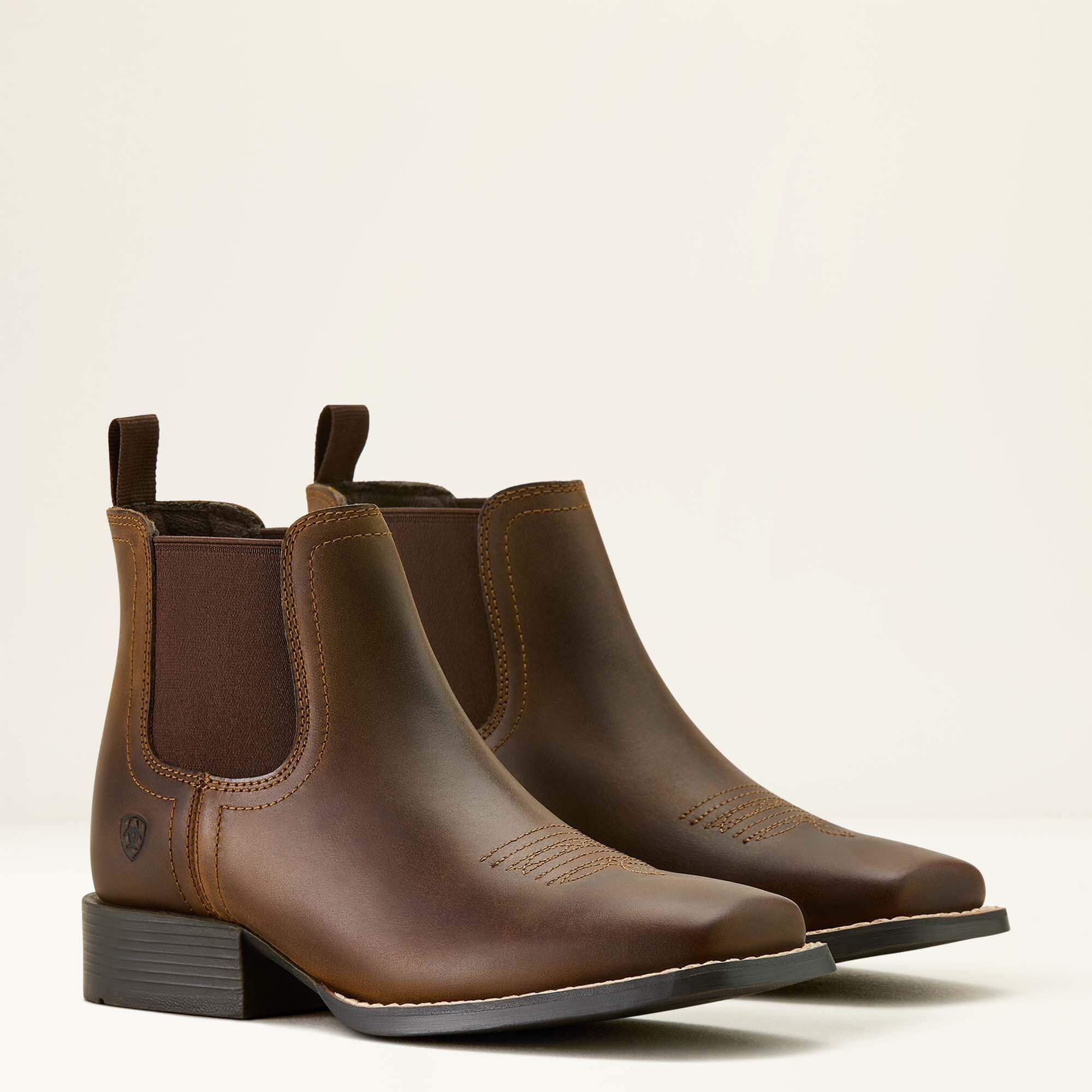 Kids Booker Chelsea Wide Square Toe Western Boot | Ariat on sale