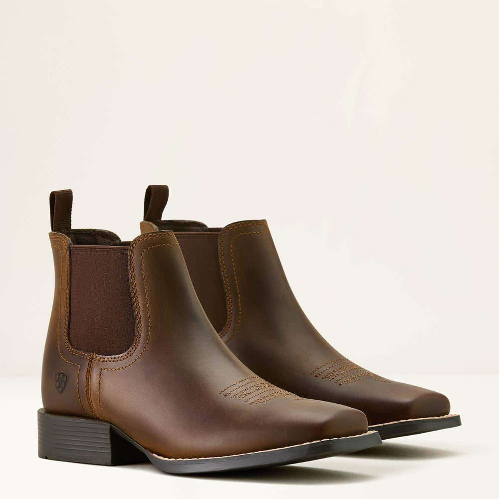Kids Booker Chelsea Wide Square Toe Western Boot | Ariat on sale