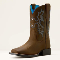 Kids Tombstone Wide Square Toe Western Boot | Ariat for sale