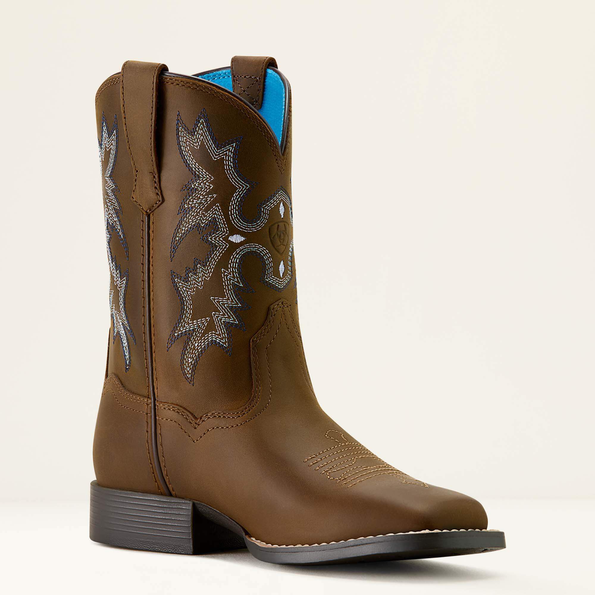 Kids Tombstone Wide Square Toe Western Boot | Ariat for sale