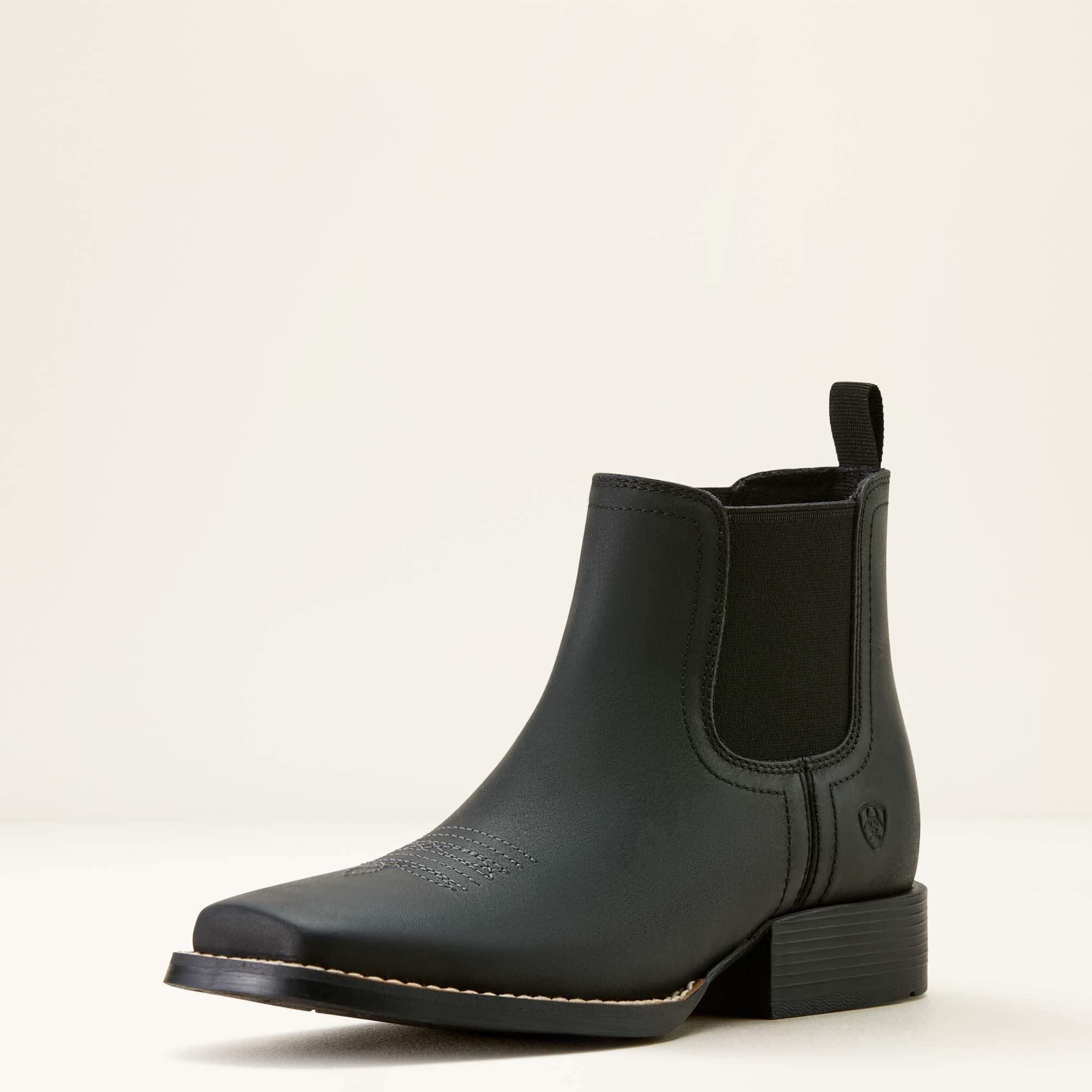 Kids Booker Chelsea Wide Square Toe Western Boot | Ariat Online