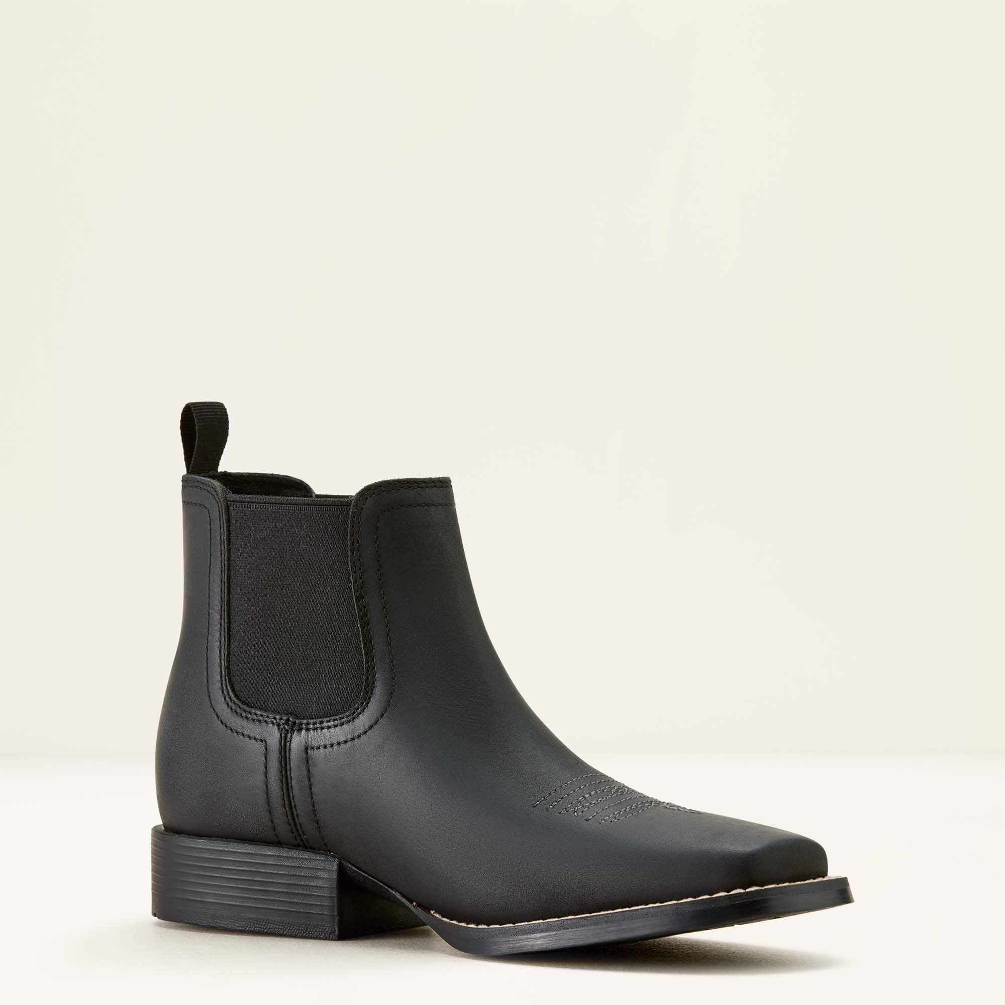 Kids Booker Chelsea Wide Square Toe Western Boot | Ariat Online