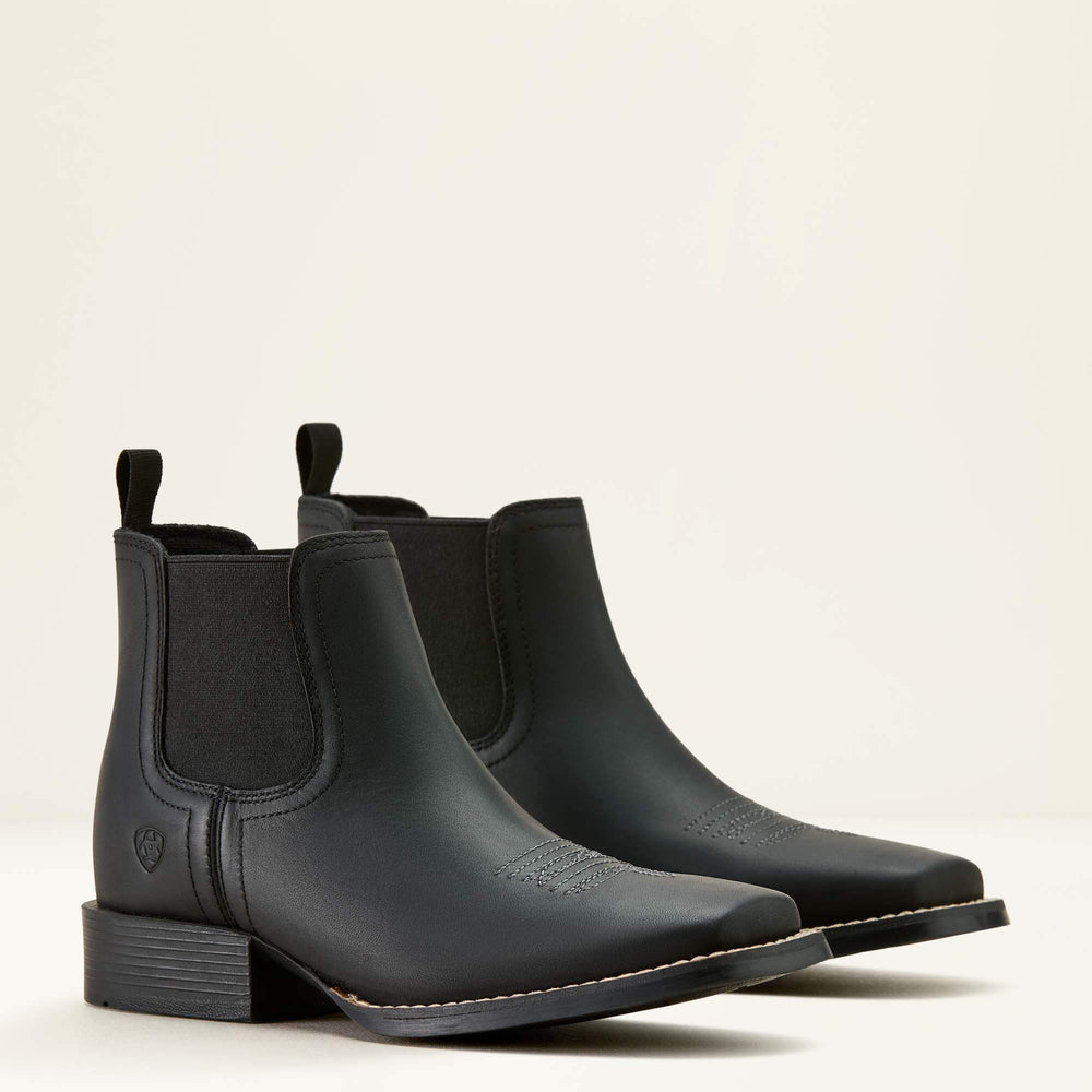 Kids Booker Chelsea Wide Square Toe Western Boot | Ariat Online