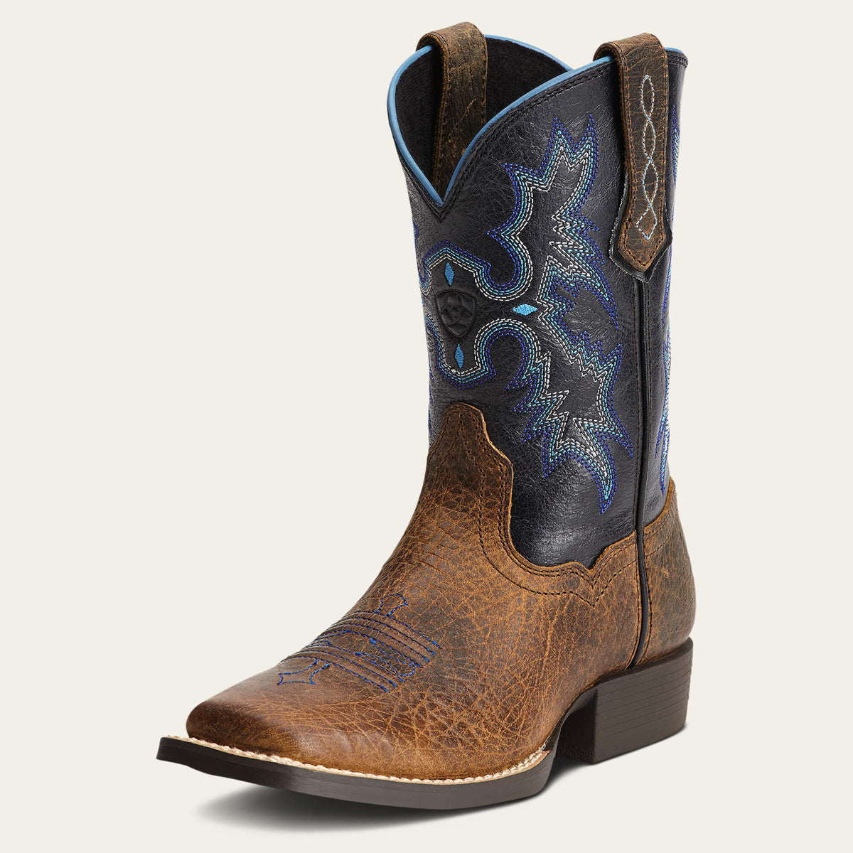 Kids Tombstone Wide Square Toe Western Boot | Ariat on sale
