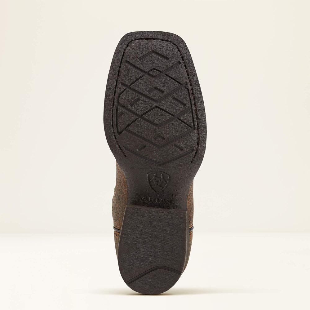 Kids Tombstone Wide Square Toe Western Boot | Ariat on sale