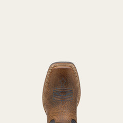 Kids Tombstone Wide Square Toe Western Boot | Ariat on sale