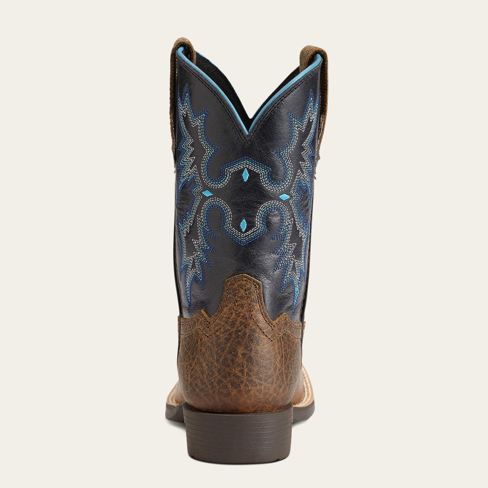 Kids Tombstone Wide Square Toe Western Boot | Ariat on sale