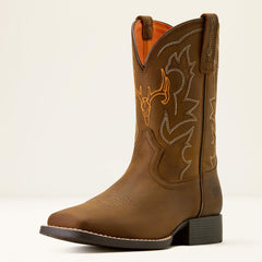 Kids Deer Ridge Wide Square Toe Western Boot | Ariat Outlet