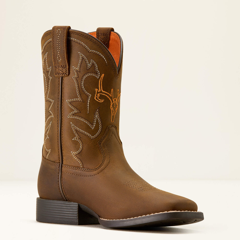 Kids Deer Ridge Wide Square Toe Western Boot | Ariat Outlet
