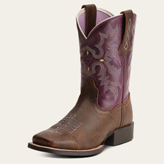 Kids Tombstone Wide Square Toe Western Boot | Ariat Discount