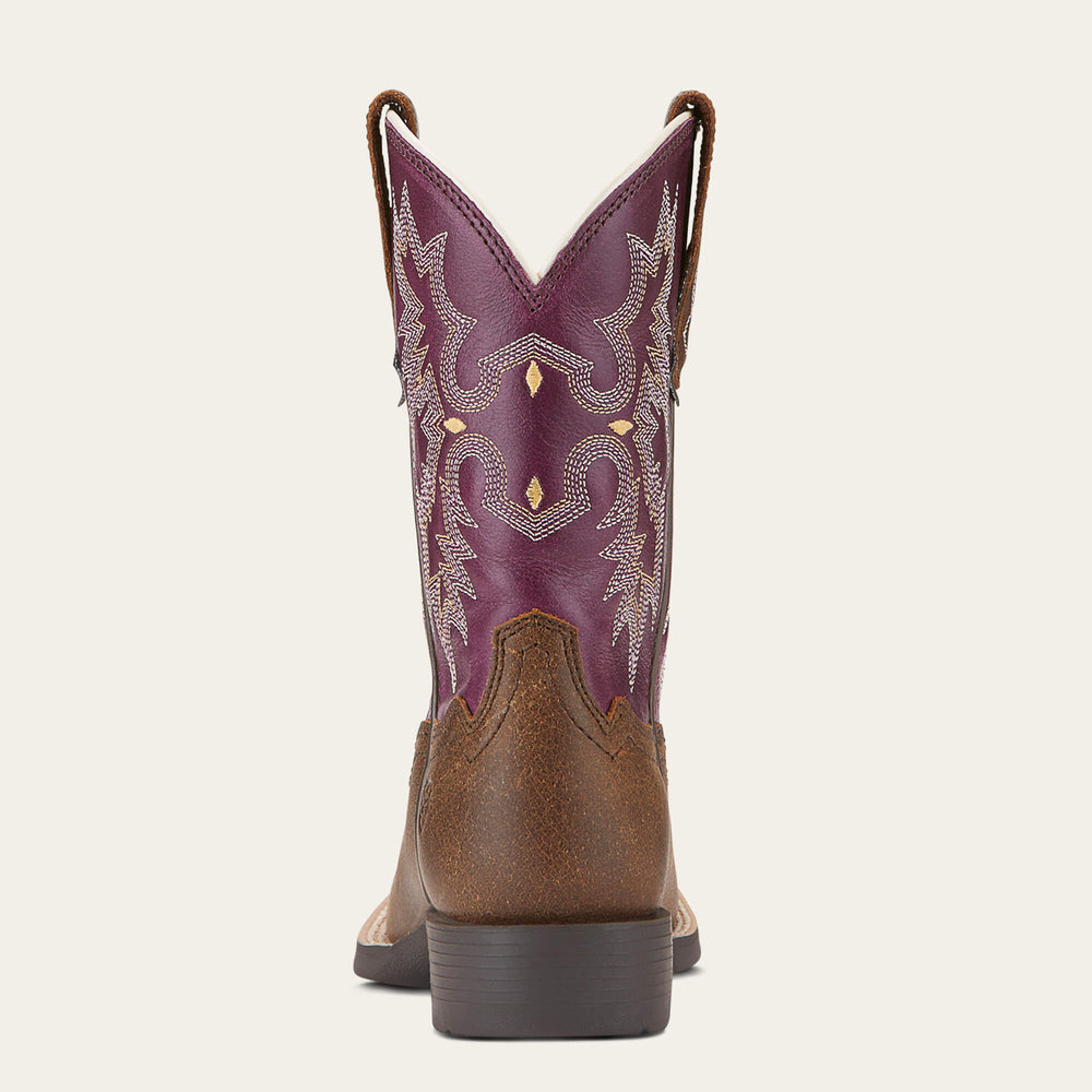 Kids Tombstone Wide Square Toe Western Boot | Ariat Discount