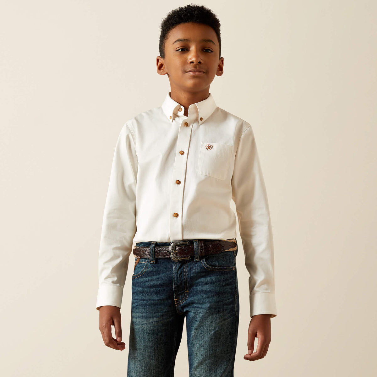 Kids Solid Twill Classic Fit Shirt | Ariat Online