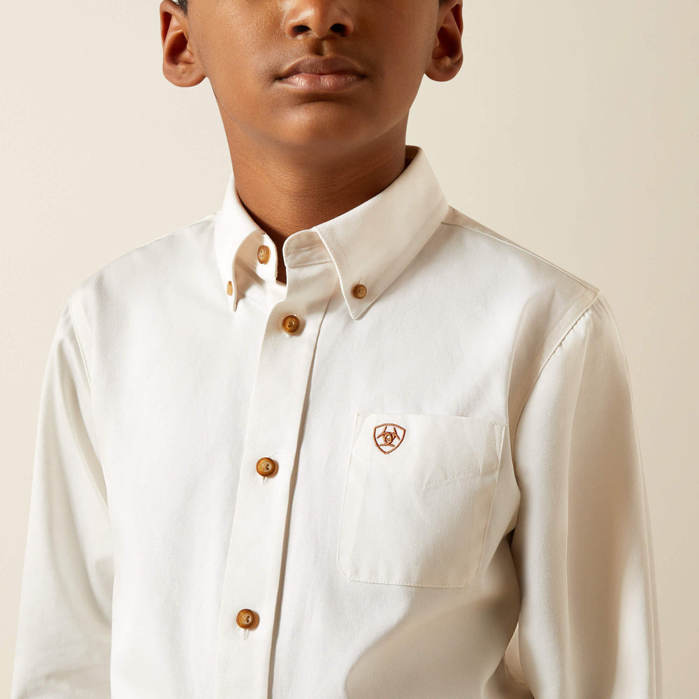 Kids Solid Twill Classic Fit Shirt | Ariat Online