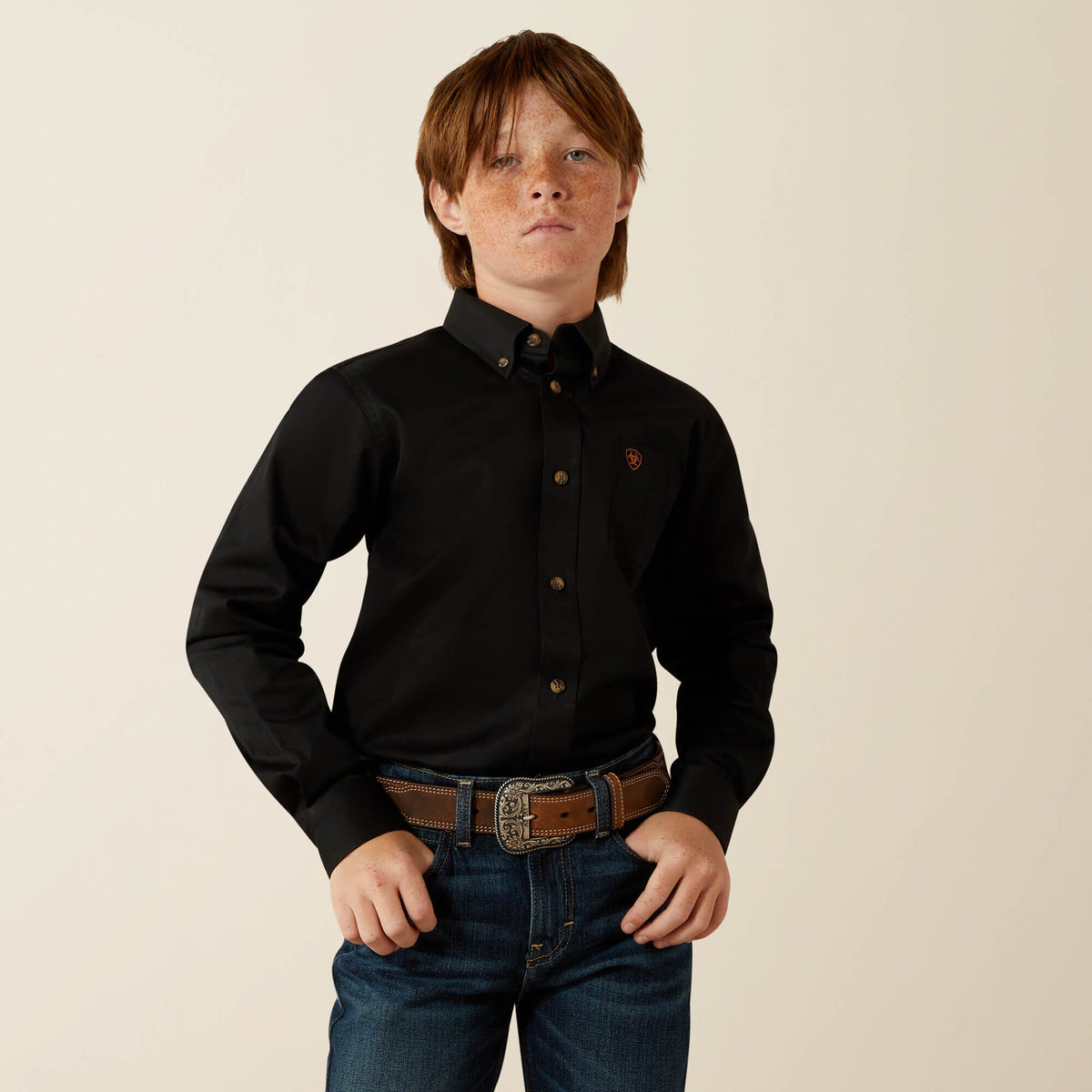Kids Solid Twill Classic Fit Shirt | Ariat Outlet