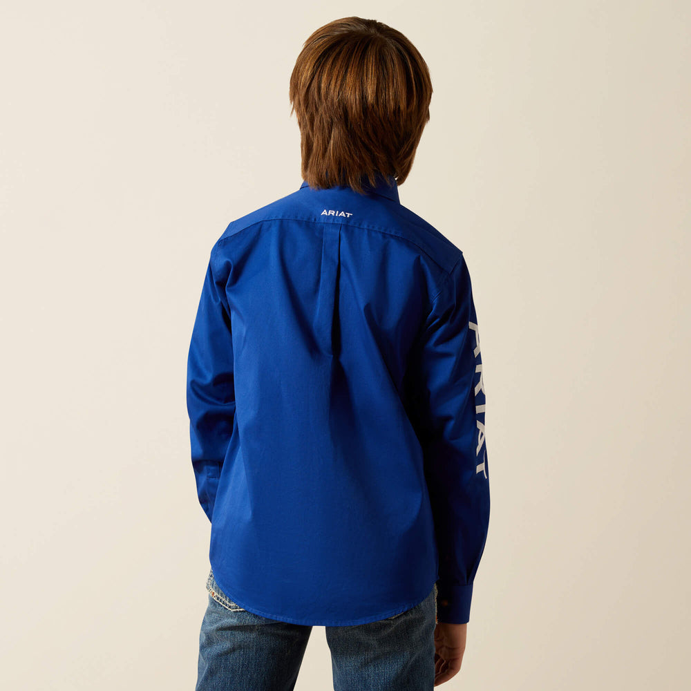Kids Team Logo Twill Classic Fit Shirt | Ariat for sale