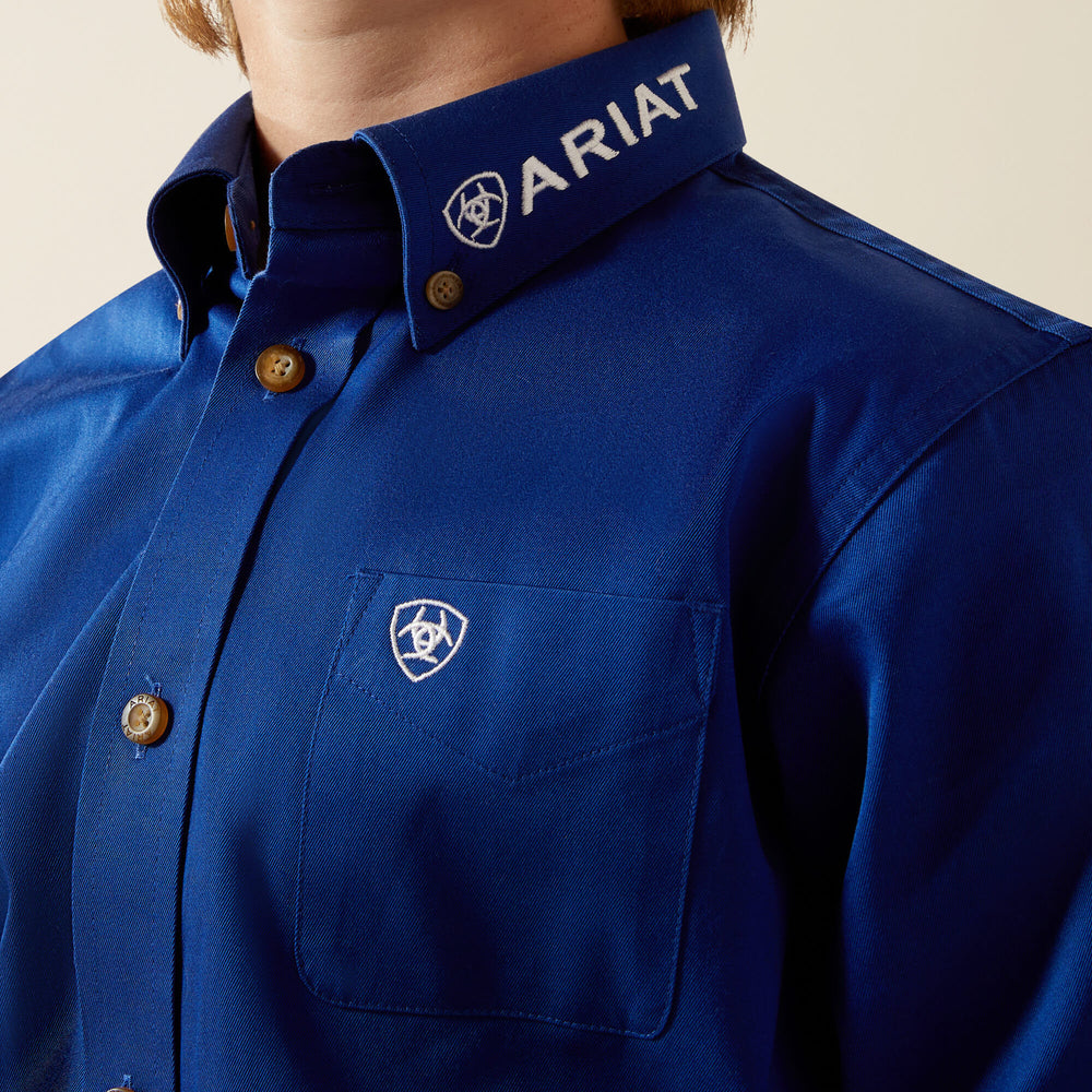 Kids Team Logo Twill Classic Fit Shirt | Ariat for sale