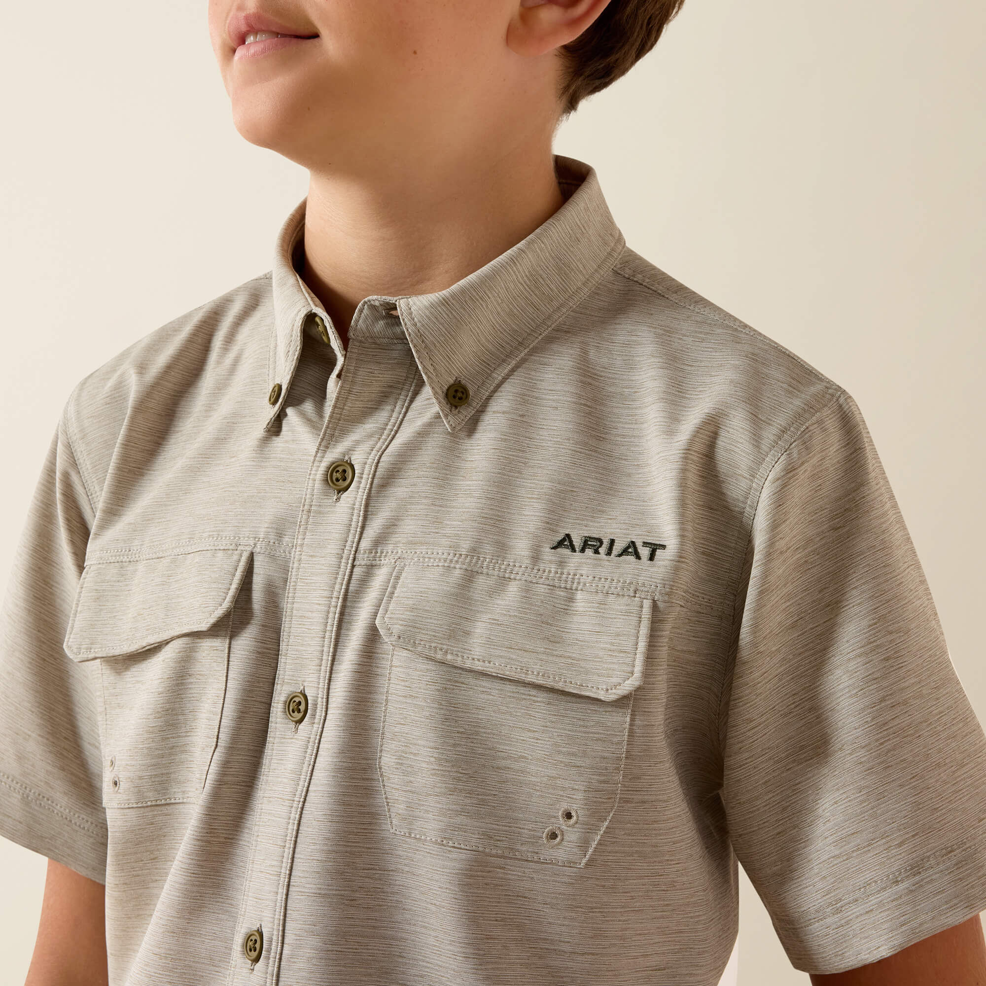 Kids VenTEK Outbound Heathered Classic Fit Shirt | Ariat Discount