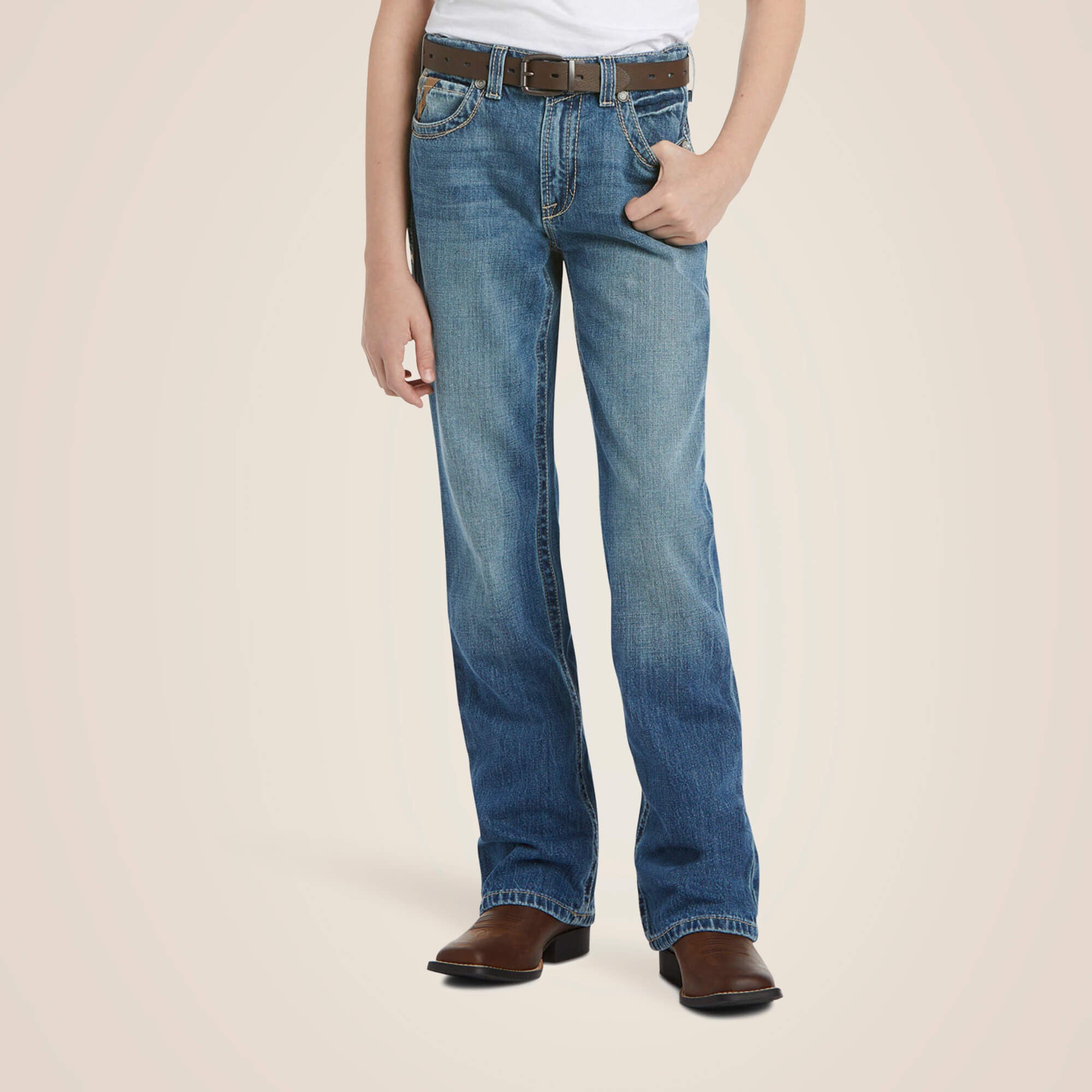 Kids B4 Relaxed Boundary Boot Cut Jean | Ariat on sale