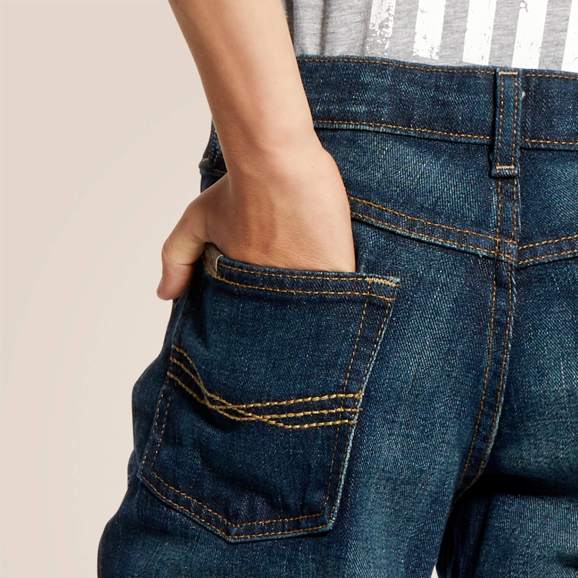 Kids B5 Slim Stretch Legacy Stackable Straight Leg Jean | Ariat for sale