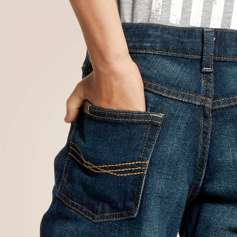 Kids B5 Slim Stretch Legacy Stackable Straight Leg Jean | Ariat for sale
