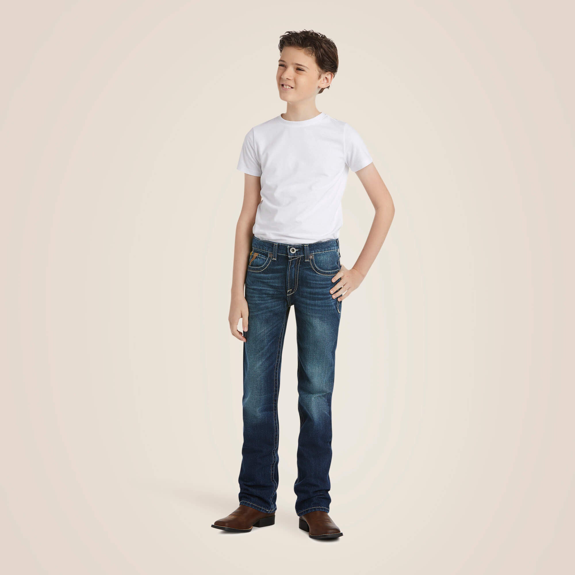 Kids B5 Slim Boundary Stackable Straight Leg Jean | Ariat Discount