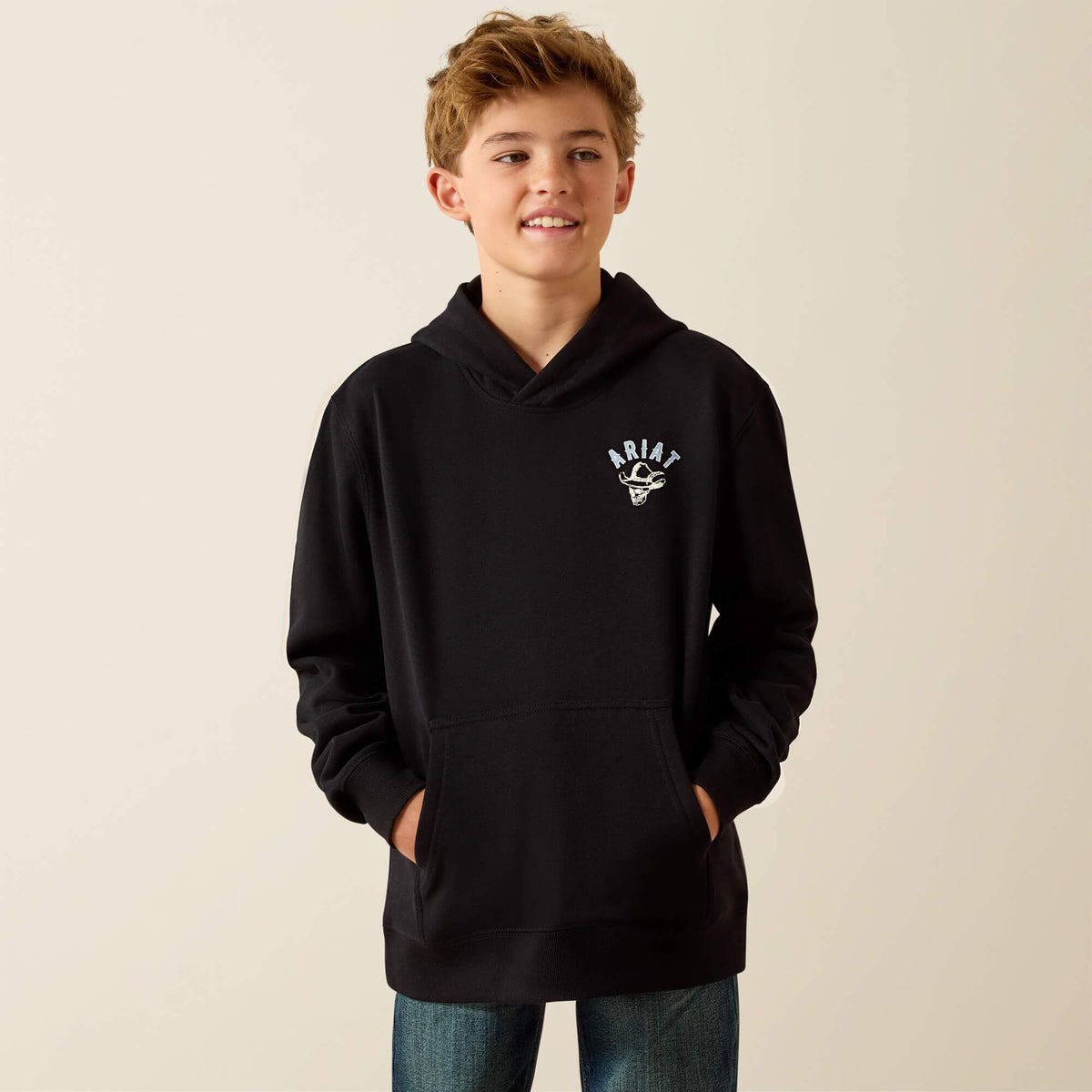 Kids Ariat Stitched Skull Hoodie | Ariat us