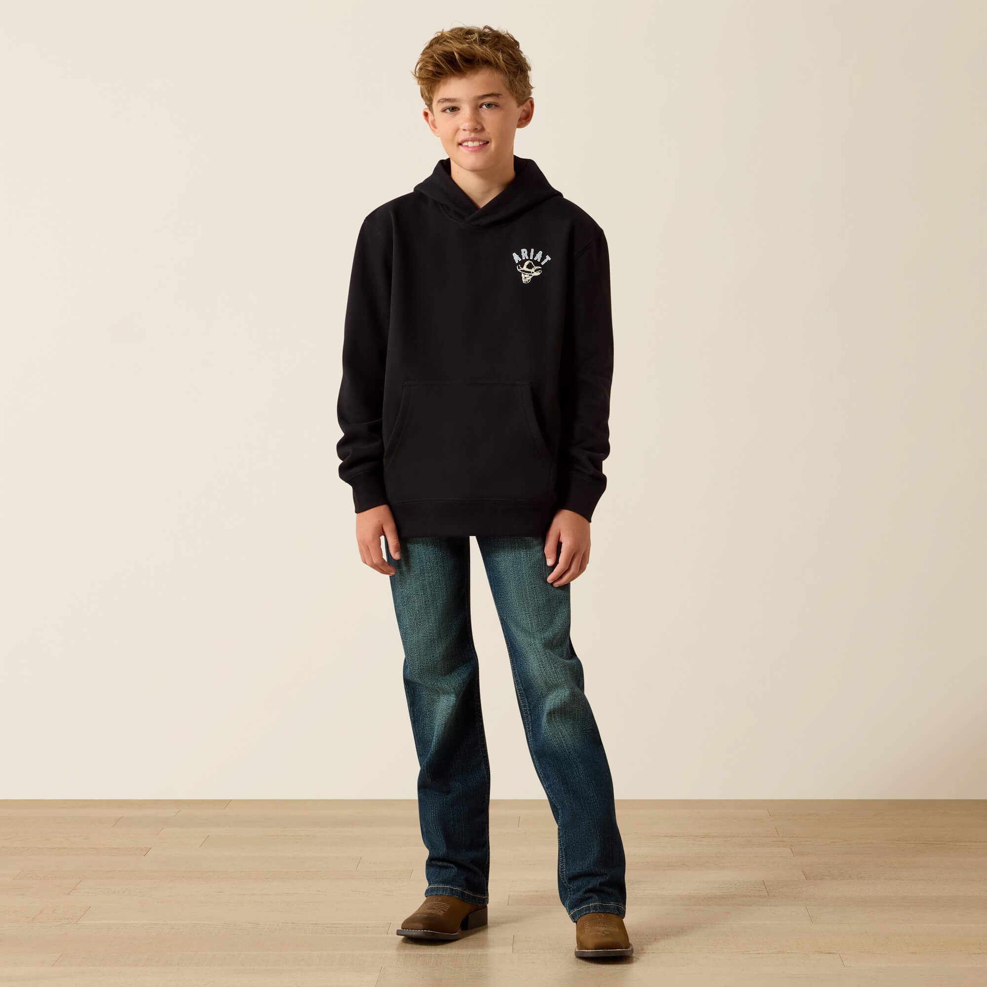 Kids Ariat Stitched Skull Hoodie | Ariat us