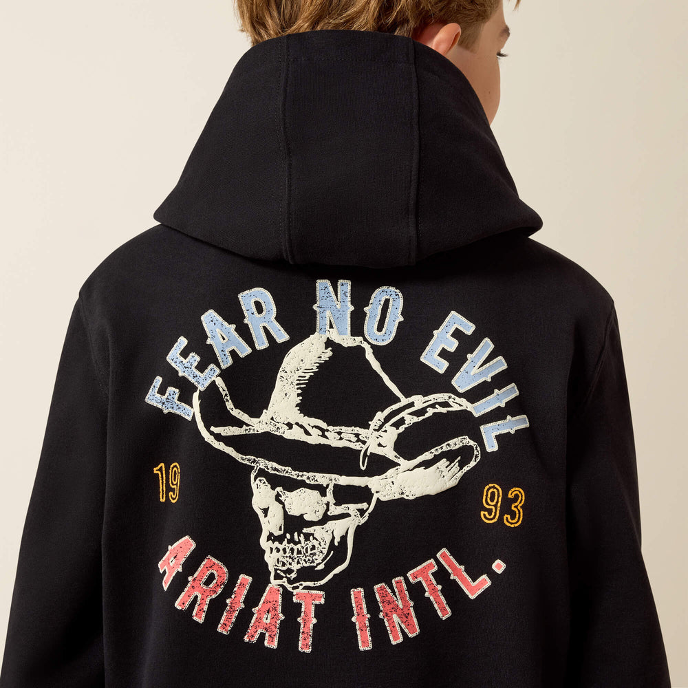 Kids Ariat Stitched Skull Hoodie | Ariat us