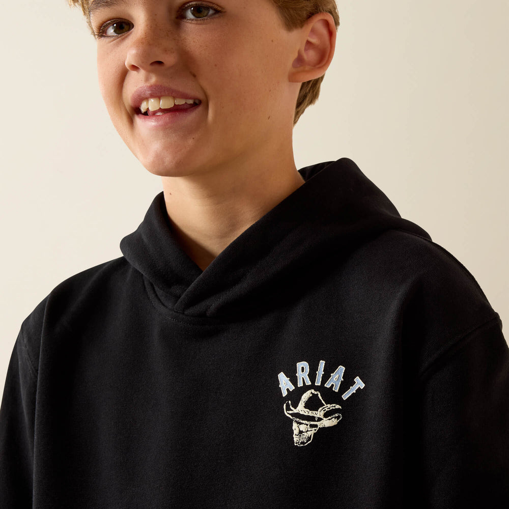 Kids Ariat Stitched Skull Hoodie | Ariat us
