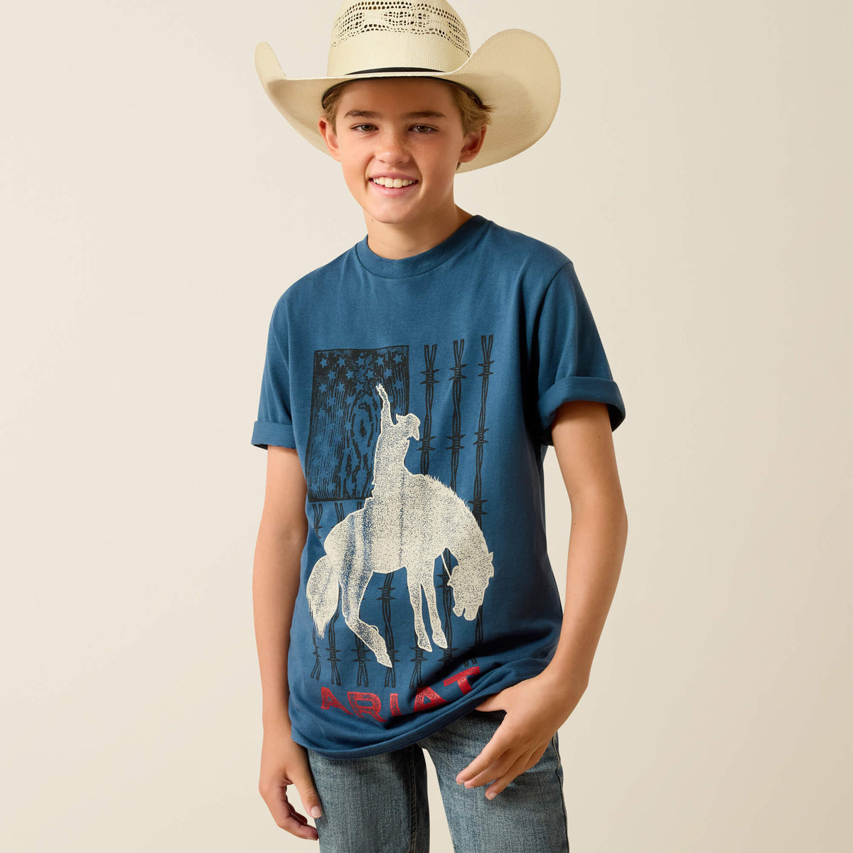 Kids Ariat Flag Bronco T-Shirt | Ariat