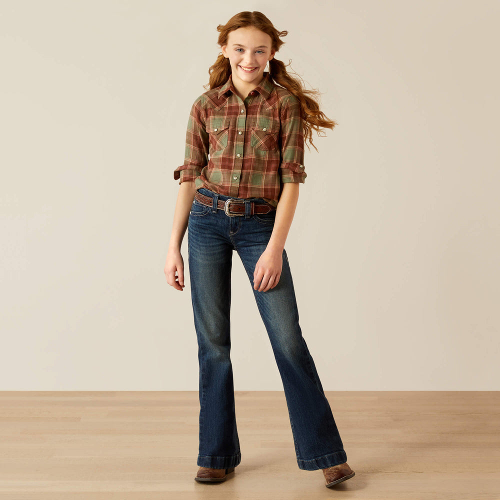 Kids Ava Plaid Shirt | Ariat on sale