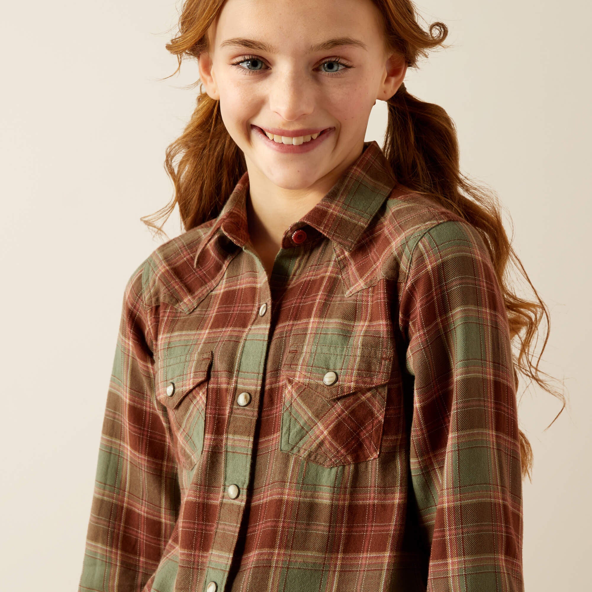 Kids Ava Plaid Shirt | Ariat on sale