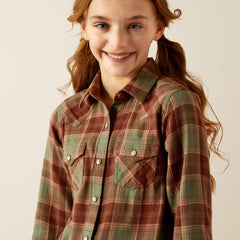 Kids Ava Plaid Shirt | Ariat on sale