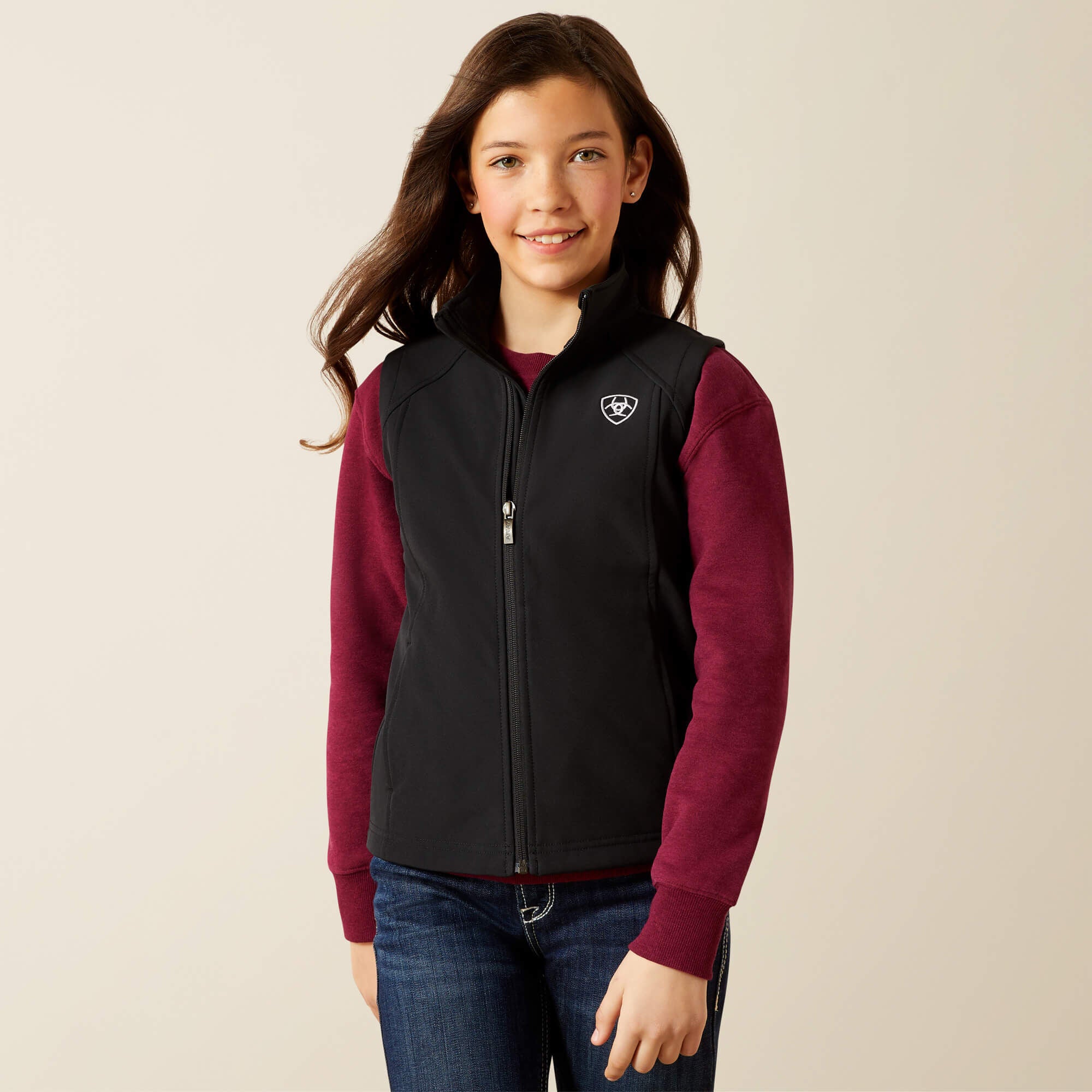 Kids Ariat Logo Softshell Vest | Ariat Online