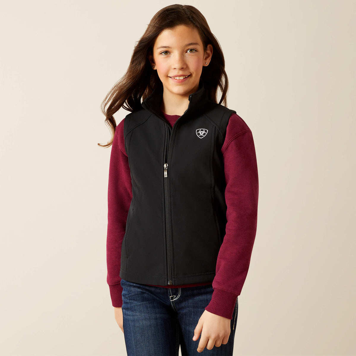 Kids Ariat Logo Softshell Vest | Ariat Online