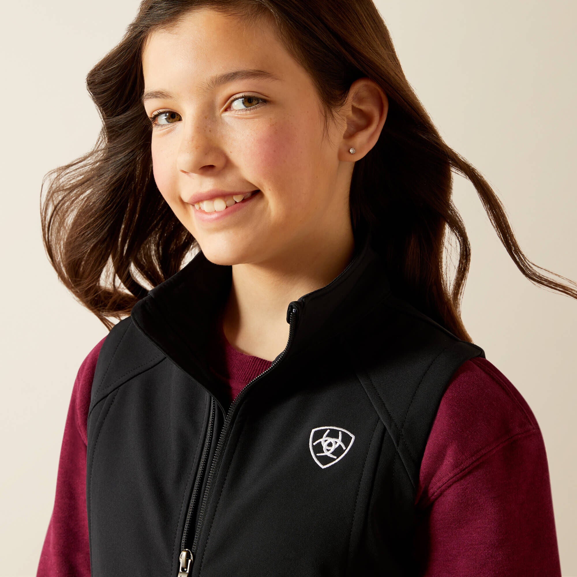 Kids Ariat Logo Softshell Vest | Ariat Online