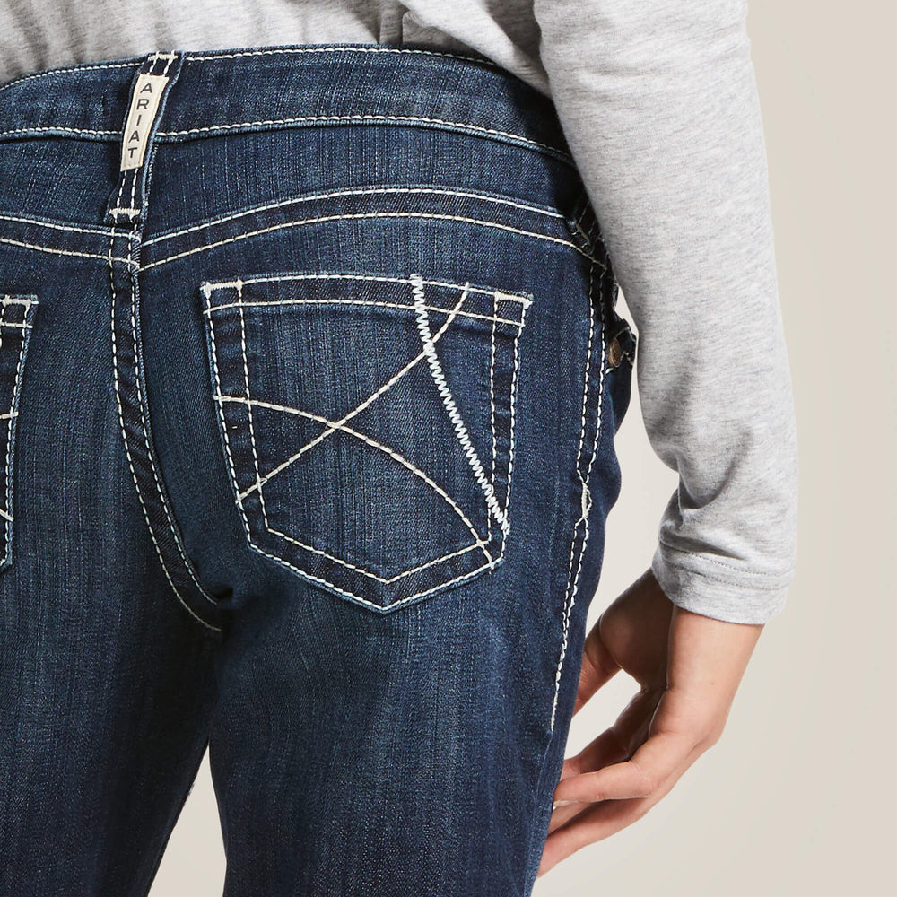 Kids Trouser Mid Rise Stretch Ella Wide Leg Jean | Ariat us