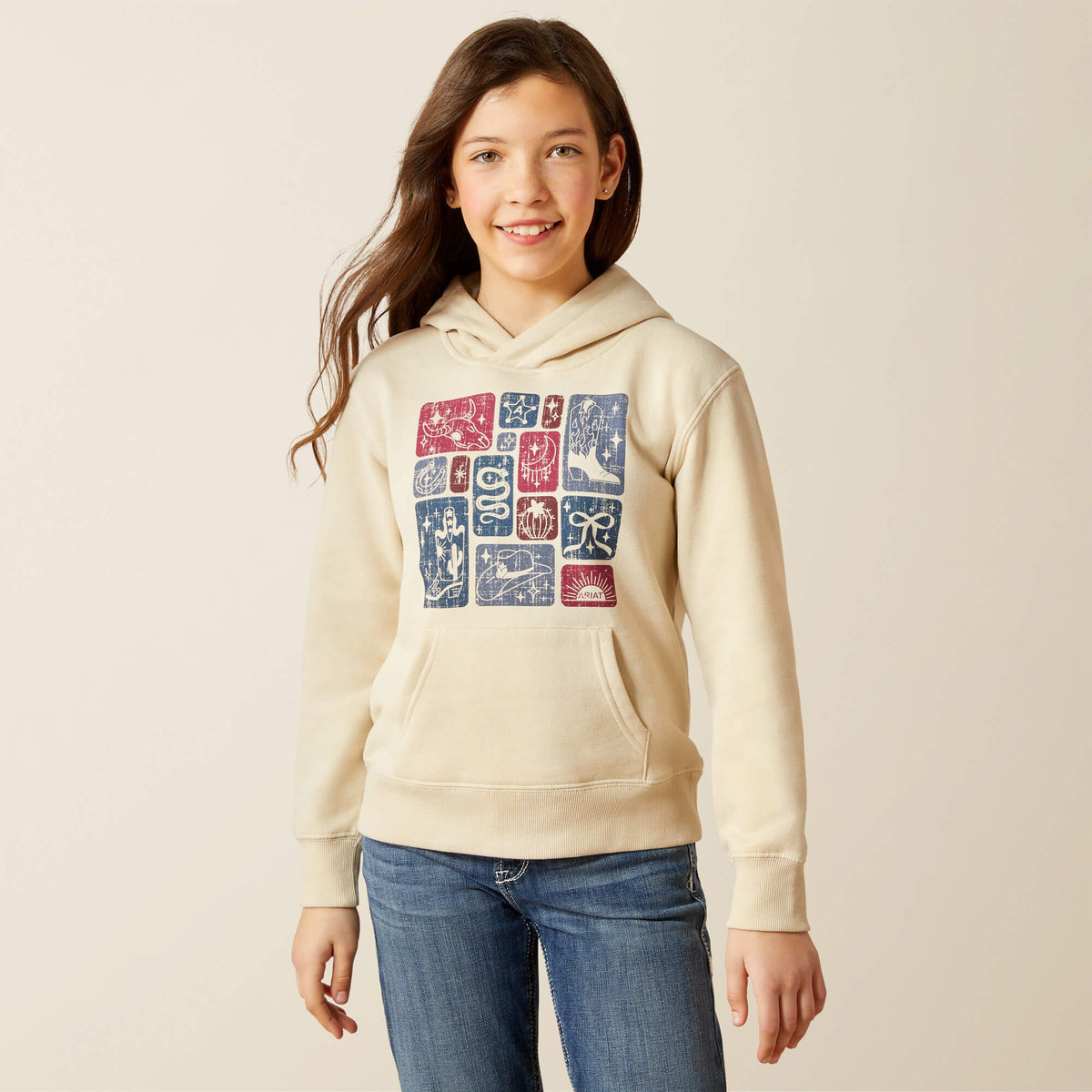 Kids Western Blocks Hoodie | Ariat near me
