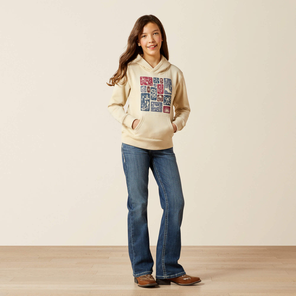 Kids Western Blocks Hoodie | Ariat near me