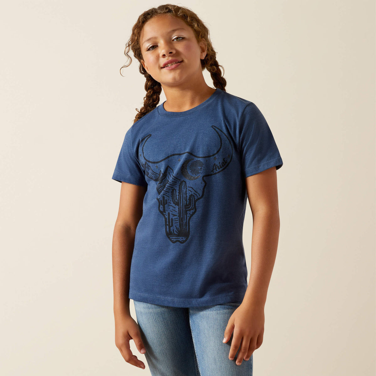 Kids Ariat Bull Night Sky T-Shirt | Ariat on sale