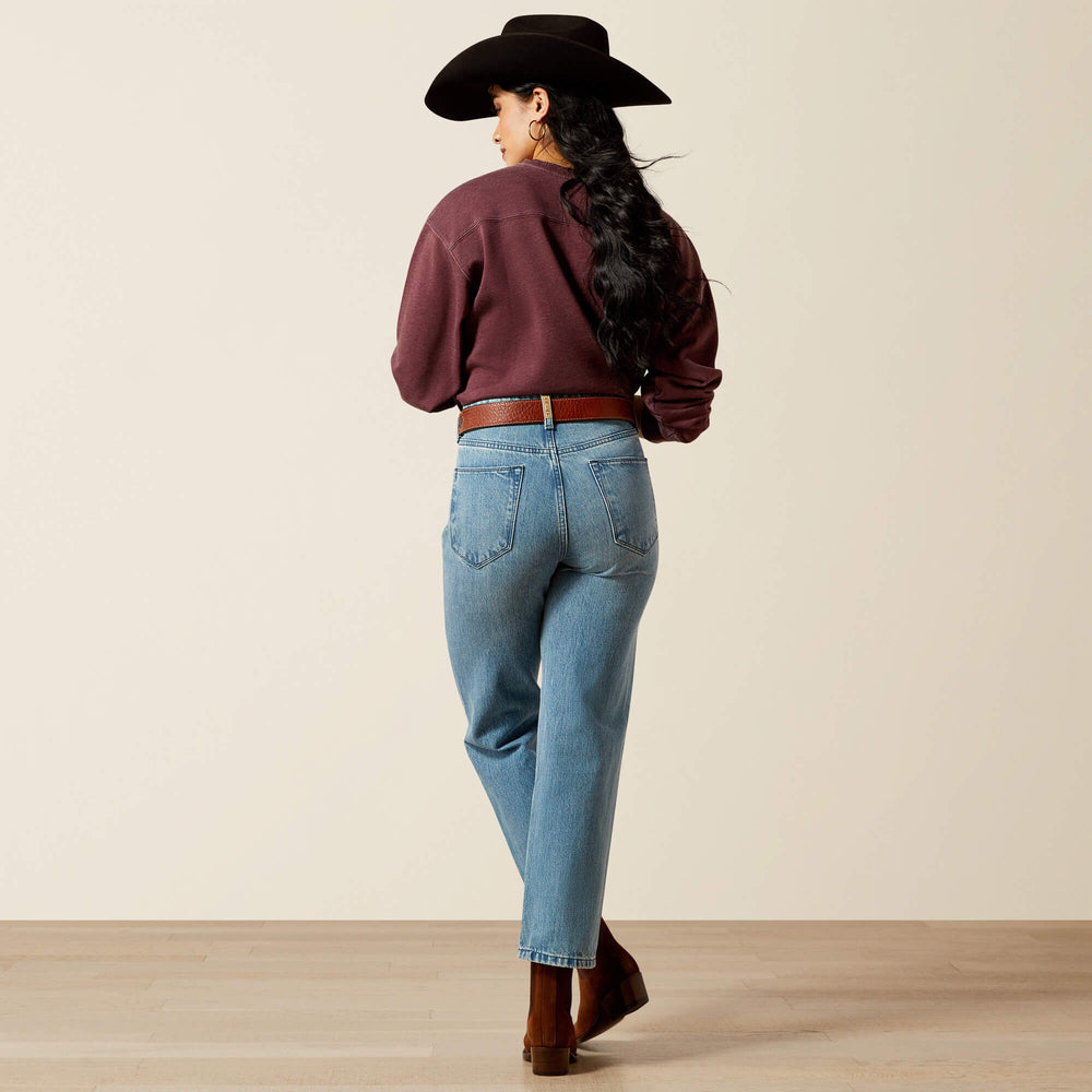 Trends Ultra High Rise Cheyenne Yoke Tomboy Straight Leg Jean | Ariat for sale