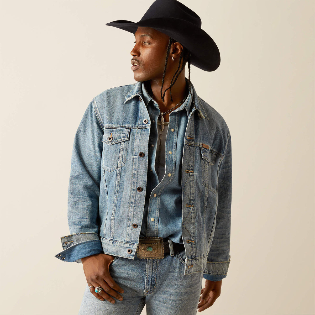 Trends Everybody's Yellowstone Hometown Denim Jacket | Ariat for sale